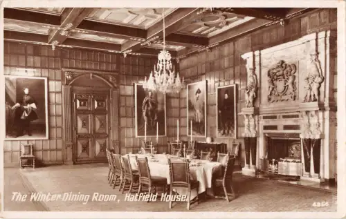uk39052 Winter Esszimmer Hatfield Haus Echtfoto UK Lot 20 UK