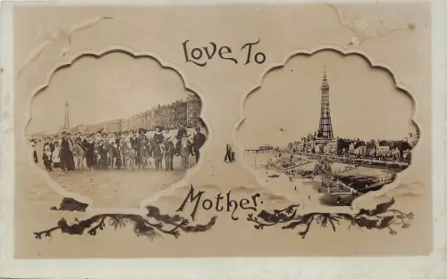 uk40106 Liebe zur Mutter Echtfoto UK Blackpool