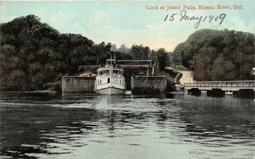 br105548 lock at jones falls rideau river ontario canada