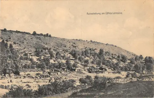 B108005 Frankreich Ruhestellung am Cotes Lothringen Panorama Echtfoto UK