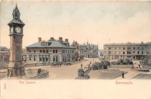 uk40164 the square barnstaple real photo uk