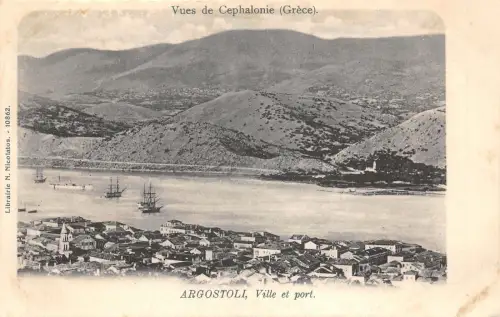 US5554 vues de cephalonie argostoli ville et port greece Cephalonia Argostolion