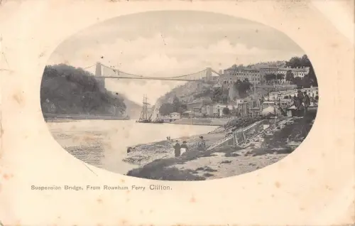 BR74973 Hängebrücke von Rownham Ferry Clifton UK