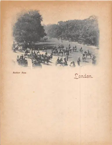Br34323 London Rotten Row England