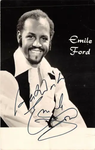 US6459 Emile Ford Musiker Famous People Autogramm