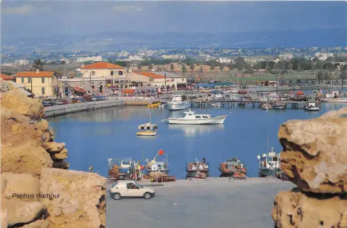 Lot 1 Zypern Historisches Paphos Der Hafen Auto Boot