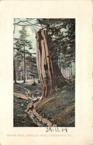 br105869 totempfahl stanley park vancouver canada