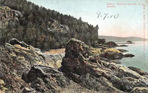 br105818 greve pointe au pic beach quebec canada