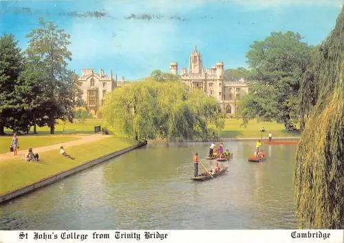 uk36023 johns college from trinity bridge cambridge uk lot 4 uk