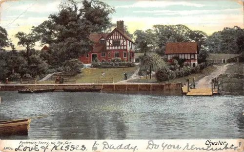 BR81401 Eccleston Fähre auf der Dee Chester UK