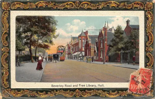 BR64596 Baverley Straße und freie Bibliothek Rumpf Wagen UK TCV