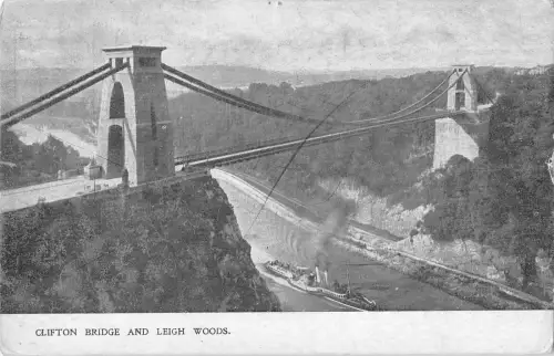uk38938 clifton bridge and leigh woods real photo uk lot 19 uk