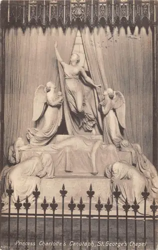 uk38961 princess charlottes cenotaph st georges chapel real photo uk lot 19 uk