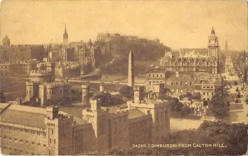 uk39335 edinburgh from calton hill scotland real photo uk lot 21 uk