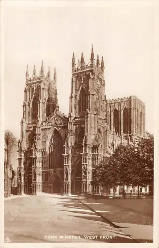 uk39394 west front york minster real photo uk lot 21 uk