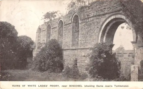 uk39083 Ruinen weißer Damen Priorat Boscobel Echtfoto UK Lot 20 UK