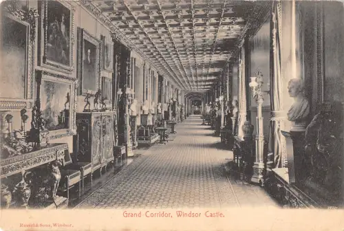 uk39312 Grand Corridor Windsor Castle Echtfoto UK Lot 21 UK
