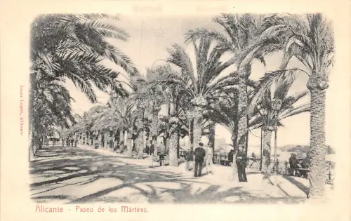 uk42873 paseo de los martires alicante spanien geprägt