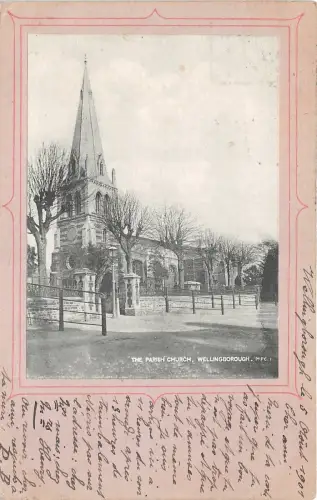 br109362 Pfarrkirche Wellingborough Echtfoto UK
