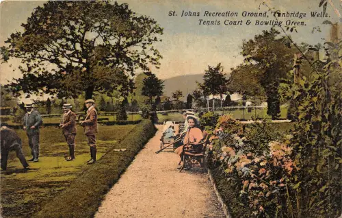 uk42458 St Johns Freizeitplatz Tennisplatz Bowling Tunbridge Wells UK