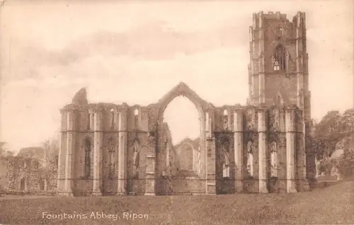 uk39128 Fountains Abbey Ripon Echtfoto UK Lot 20 UK
