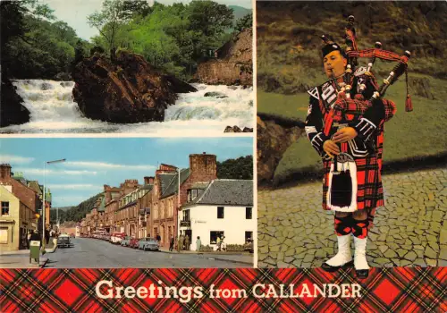 uk35747 greetings from callander scotland uk lot 3 uk piper music culture