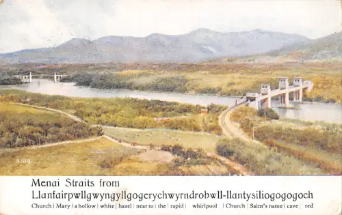 uk39136 menai straits from llanfairpwllgwyngyll wales uk lot 20 uk