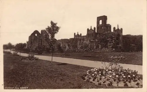 uk39123 kirkstall abbey real photo uk lot 20 uk