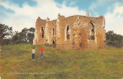 uk38763 st chaterines chapel guildford real photo uk lot 18 uk