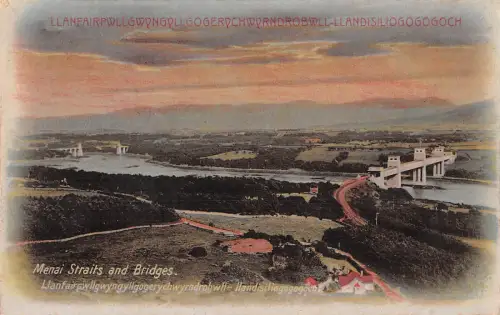 uk38726 menai straits and bridge wales uk lot 18 uk