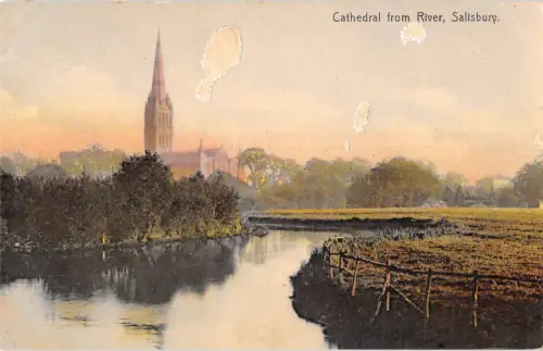 uk38560 salisbury cathedral from the river uk lot 17 uk