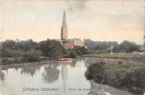 uk38578 salisbury cathedral from the river uk lot 17 uk