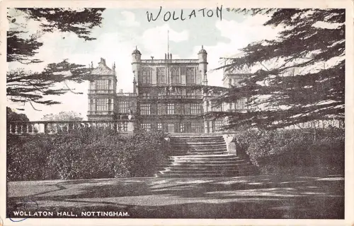 uk38519 wollaton hall nottingham real photo uk lot 17 uk