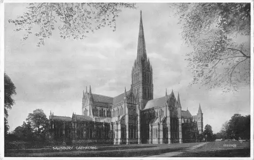 uk38556 salisbury cathedral real photo uk lot 17 uk