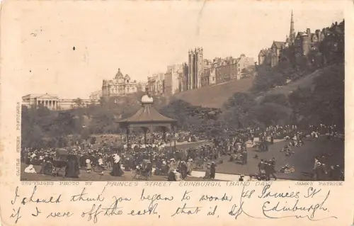 uk38749 princes street edinburgh castle scotland real photo uk lot 18 uk