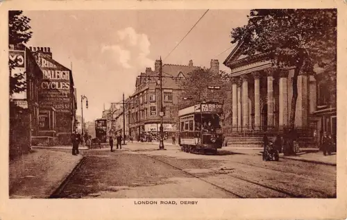 BR98630 London Road Derby Tramway Tram UK