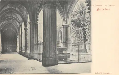 Lot 60 Die Kathedrale Der Kreuzgang Barcelona Spanien