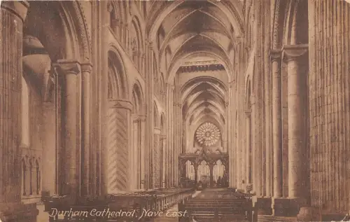 uk39162 durham cathedral nave east real photo uk lot 20 uk