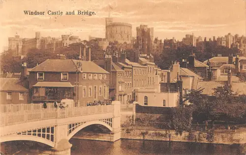uk39103 Windsor Castle and Bridge Echtfoto UK Lot 20 UK