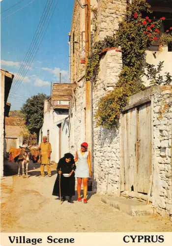 Lot 8 Zypern Dorfszene Eselsorten Folklore Folklorearten