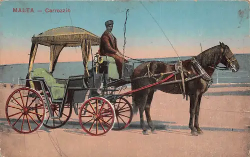 Lot 21 Malta Carrozzin Wagen Pferd Folklore Kostüm Typen