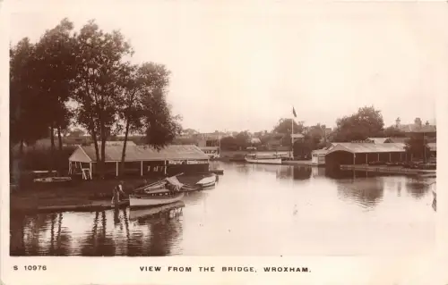 uk40247 Blick von der Brücke Wroxham Echtfoto UK