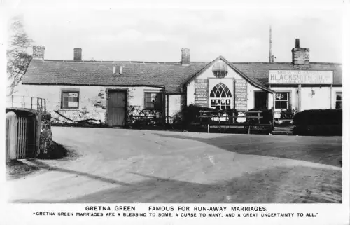 uk37306 run away marriages gretna green scotland real photo uk lot 11 uk