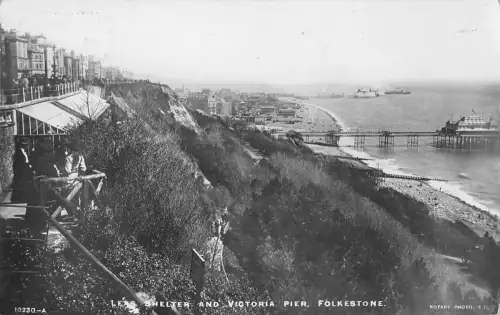 uk37341 Leas Shelter and Victoria Pier Folkestone Echtfoto UK Lot 11 UK