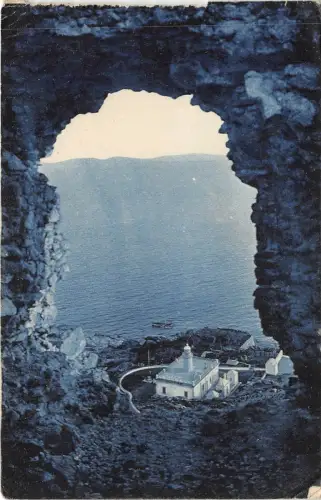 Lot 47 Rosas Faro Desde El Castillo Spanien Leuchtturm