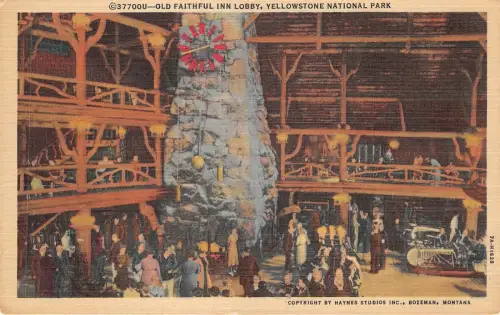 Lot 33 USA alte Treu Inn Hobby Yellowstone Nationalpark Riesenuhr