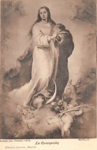 Lot 60 Spanien Madrid Prado Museum Gemälde Postkarte Murillo La Concepcion 2