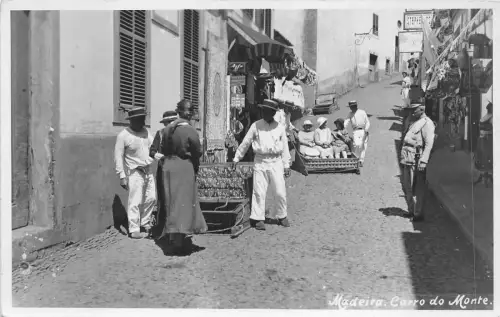 Lot 51 Portugal Hügelauto Madeira Echtfoto Typen Folklore