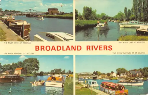 B104286 Broadland Rivers Waveney at Beccles River Chet at London UK
