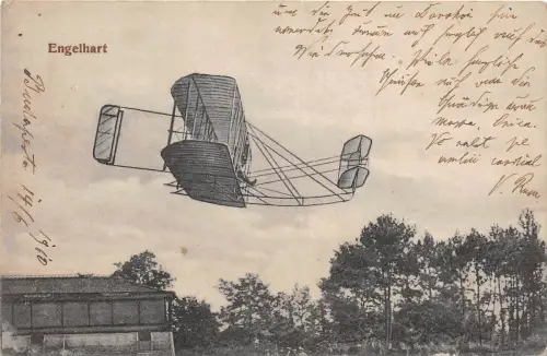 B70868 Aviation Precurseur Engelhart altes Flugzeug Flieger